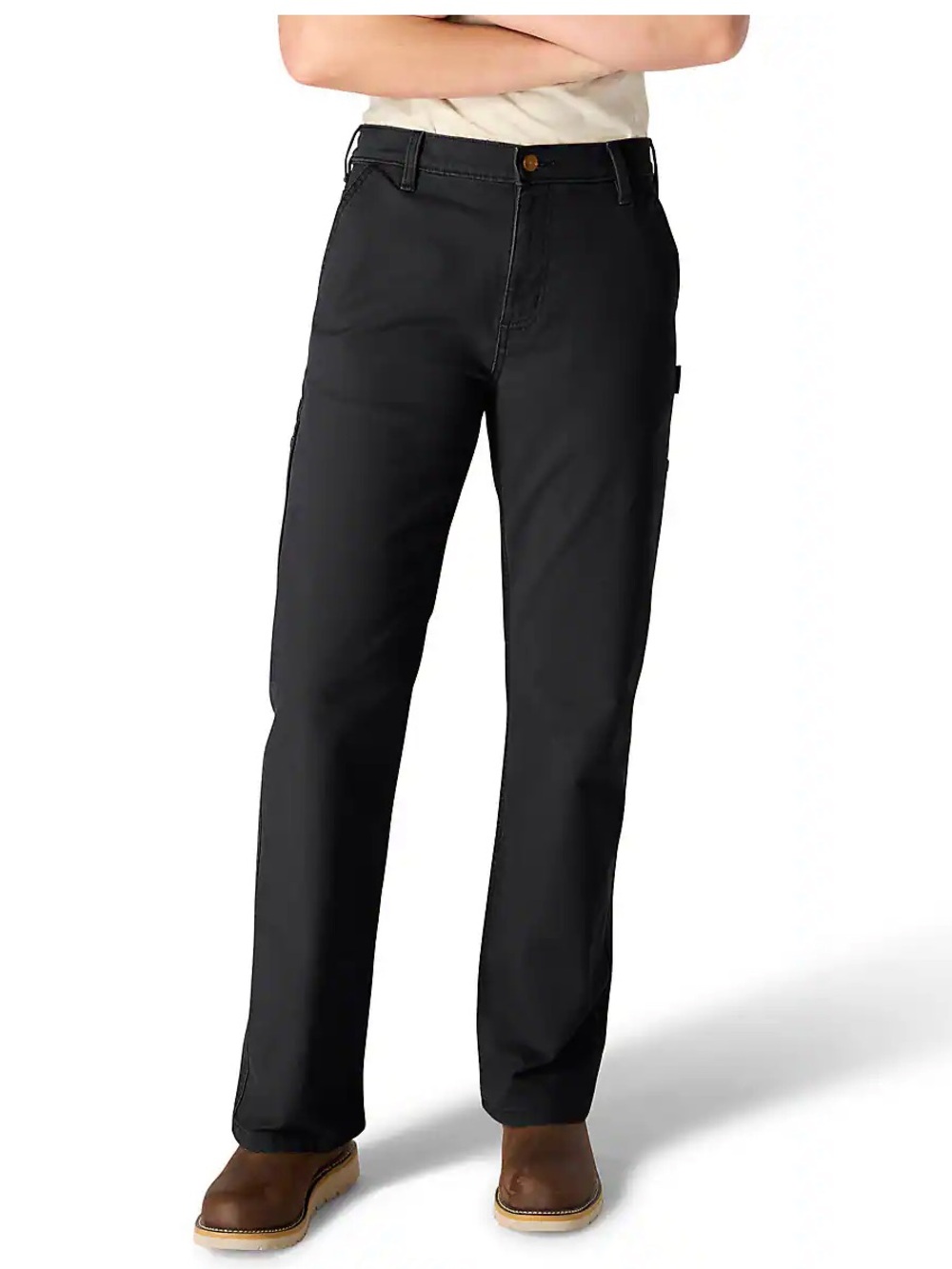 CARHARTT WOMEN'S RUGGED FLEX® LOOSE FIT CANVAS UTILITY WORK PANT Black Size 6